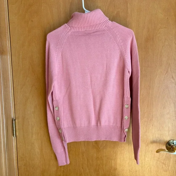 Polo Jeans Co.‎ Ralph Lauren Pink Cotton Knit Turtleneck Sweater L/G